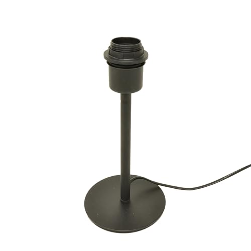 B & S Lampenfuß Metall schwarz matt H 27cm für E27 max 40 Watt von B & S