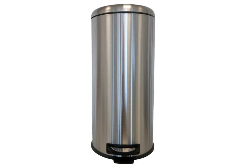 B&S Mülleimer Mülleimer Abfalleimer Treteimer Edelstahl mit Absenk-Automatik 30 L, mit Absenkautomatik von B&S