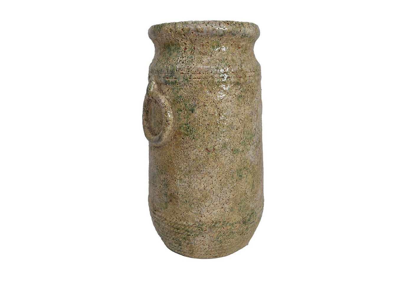 B&S Pflanzkübel Blumenkübel Vase im Antik Shabby Steinoptik Rund H x Ø: 29 x 15,5 cm von B&S