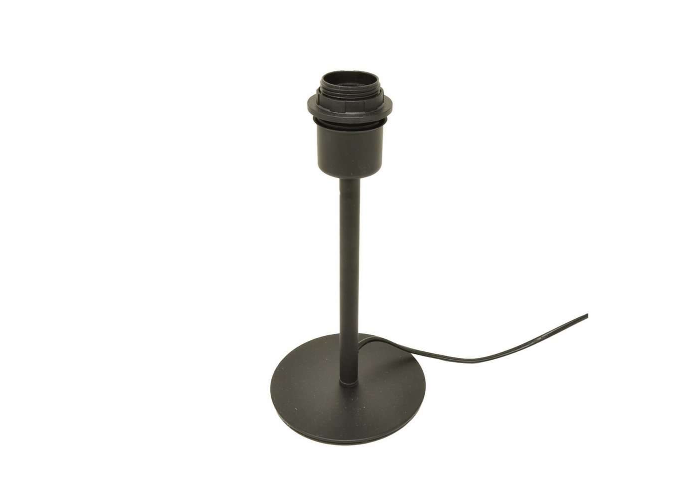 B&S Tischleuchte Lampenfuß Metall schwarz matt H 27cm für E27 max 40 Watt B&S Tischleuchte Lampenfuß Metall schwarz matt H 27cm für E27 max 40 Watt von B&S