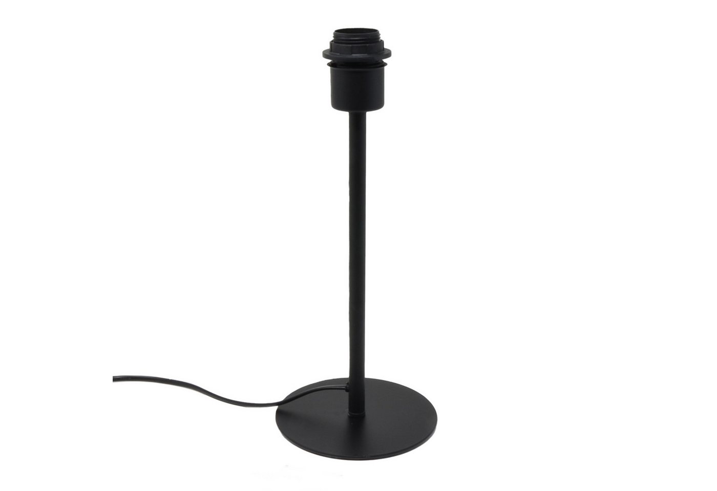 B&S Tischleuchte Lampenfuß Metall schwarz matt H 35 cm für E27 max 40 Watt B&S Tischleuchte Lampenfuß Metall schwarz matt H 35 cm für E27 max 40 Watt von B&S