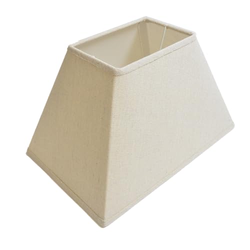 Lampenschirm Trapez in Leinenoptik H 17.5 für Steh & Tischleuchten (beige) von B & S