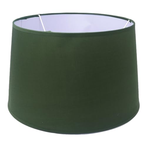 Lampenschirm aus Stoff H 21.5 x Ø 34 cm für E14/E27 Fassungen (grün) von B & S