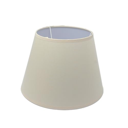 Lampenschirm kegelförmig aus Stoff H 16 x Ø 22,5 cm für Tisch - Stehlampen (beige) von B & S