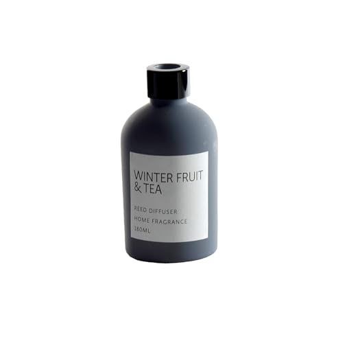 Raumduft Diffuser mit Stäbchen Winter Fruit & Tea 180 ml grau von B & S