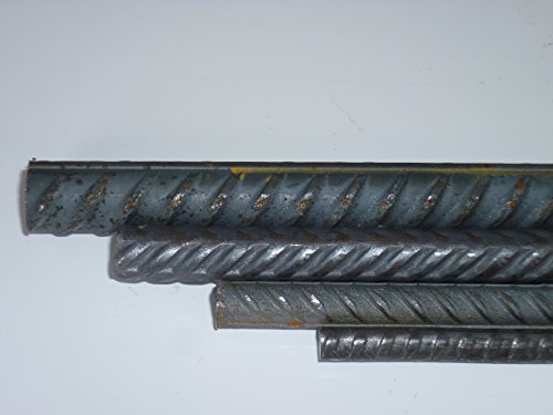 B&T Metall 100 Meter Ø10 mm Betonstahl Moniereisen Rundstahl Baustahl Bewehrungsstahl in Längen à 2000 mm +0/-3 mm, Zum armieren von Betonkonstruktionen wie Fundamente, Stürze etc. von B&T Metall