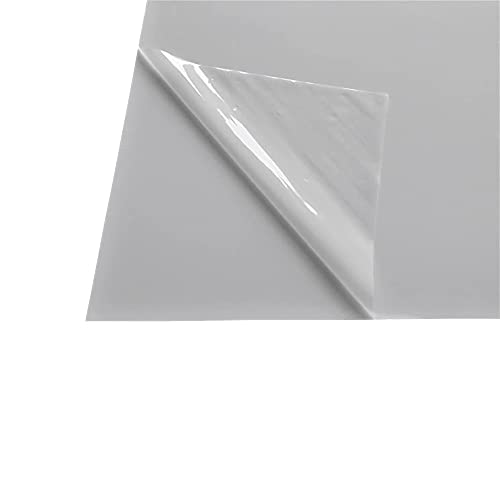 B&T Metall Acrylglas weiß durchgefärbt Platte 3,0 mm stark Kunststoffplatte PMMA weiß beidseitig mit Schutzfolie versehen Zuschnitt auf Maß bis Größe 400 x 500 mm (40 x 50 cm) von B&T Metall