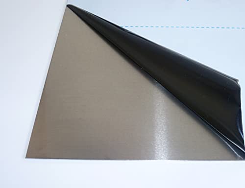B&T Metall Aluminium Blechzuschnitte 3,0 mm stark Alu Blech gewalzt blank natur einseitig mit Schutzfolie im Zuschnitt Größe 50 x 100 cm (500 x 1000 mm) von B&T Metall