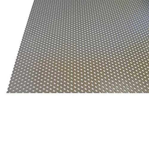 B&T Metall Aluminium Lochblech 1,0 mm stark Rundlochung Ø 3 mm versetzt RV 3-5 Größe 200 x 300 mm (20 x 30 cm) von B&T Metall
