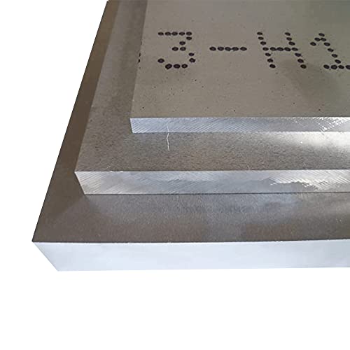 B&T Metall Aluminium Platte 6,0 mm stark AlMg4,5Mn F 28 (5083) Alu Blech gewalzt blank natur Zuschnitt auf Maß bis Größe 100 x 100 mm (10 x 10 cm) von B&T Metall