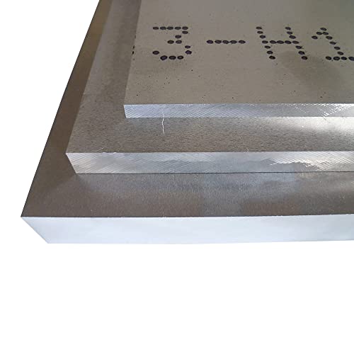 B&T Metall Aluminium Platte blank gewalzt natur | 20,0mm stark | Größe 200 x 800 mm (20 x 80 cm) von B&T Metall