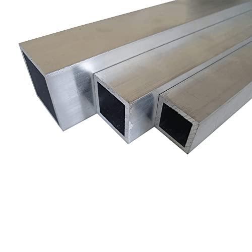B&T Metall Aluminium Rechteckrohr 030x030x03 mm aus AlMgSi0,5 F22 schweissbar eloxierfähig Länge ca. 1 mtr. (1000 mm +/-5 mm) von B&T Metall