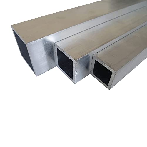 B&T Metall Aluminium Rechteckrohr 050x050x04 mm aus AlMgSi0,5 F22 schweissbar eloxierfähig Länge ca. 0.5 mtr. (500 mm +/-5 mm) von B&T Metall