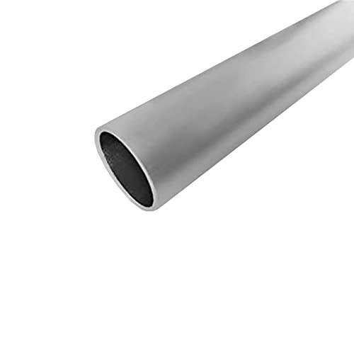 B&T Metall Aluminium Rundrohr ELOXIERT Ø 40 x 2.0 mm - 1995 mm lang - Alu Rundrohr silbern eloxiert E6/EV 1 von B&T Metall