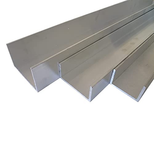 B&T Metall Aluminium U Profil 100 x 40 x 3 mm aus AlMgSi0,5 F22 schweissbar eloxierfähig Länge ca. 0,5 mtr. (500 mm +0/- 3 mm) von B&T Metall