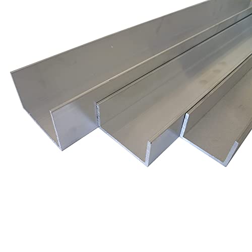 B&T Metall Aluminium U Profil 100 x 40 x 3 mm aus AlMgSi0,5 F22 schweissbar eloxierfähig Länge ca. 1,5 mtr. (1500 mm +0/- 3 mm) von B&T Metall