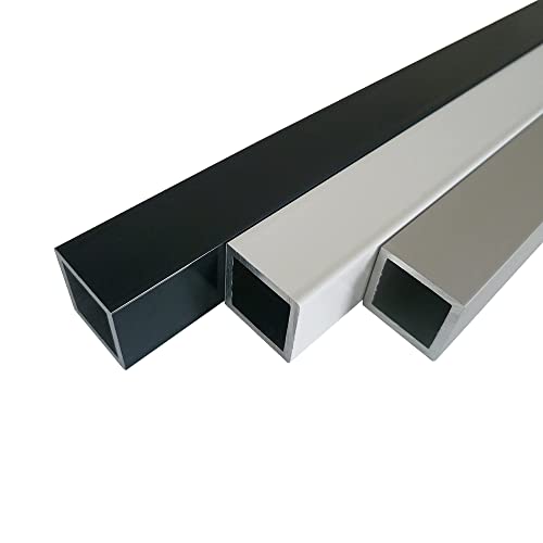 B&T Metall Aluminium Vierkantrohr eloxiert 50 x 20 x 2 mm SILBER ELOXIERT E6/EV1 Länge ca. 1,9 mtr. (1900 mm +0/- 3 mm) von B&T Metall