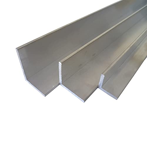 B&T Metall Aluminium Winkel 10 x 10 x 2 mm aus AlMgSi0,5 F22 schweissbar eloxierfähig Länge ca. 1,5 mtr. (1500 mm +0/- 3 mm) von B&T Metall