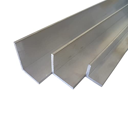 B&T Metall Aluminium Winkel 100 x 100 x 10 mm aus AlMgSi0,5 F22 schweissbar eloxierfähig Länge ca. 1 mtr. (1000 mm +0/- 3 mm) von B&T Metall