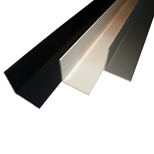 B&T Metall Aluminium Winkel pulverbeschichtet 40 x 20 x 2 mm | Winkelschiene weiß RAL 9016 200 cm lang von B&T Metall