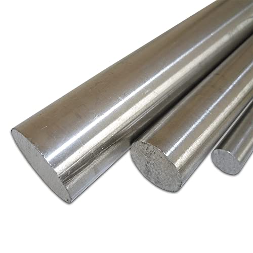 B&T Metall Edelstahl Rund Drm. Ø 20 mm 1.4301 blank gezogen h9 - Länge ca. 25 cm (250 mm +0/-3 mm) von B&T Metall