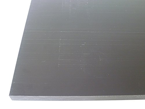 B&T Metall Hart PVC schwarz Platten 10,0 mm stark im Zuschnitt Größe 400 x 500 mm von B&T Metall