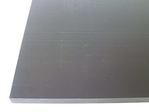 B&T Metall Hart PVC schwarz Platten 6,0 mm stark im Zuschnitt Größe 300 x 300 mm von B&T Metall