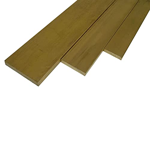 B&T Metall Messing Flach | Flachstange, massiv | Maße HxB: 2 x 40 mm, Länge ca. 1,0 m | B&T Metall von B&T Metall