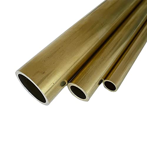 B&T Metall Messing Rohr Ø 15,0 x 1,0 mm rund - ca. 2000 mm lang Legierung Ms63 (CuZn37) von B&T Metall