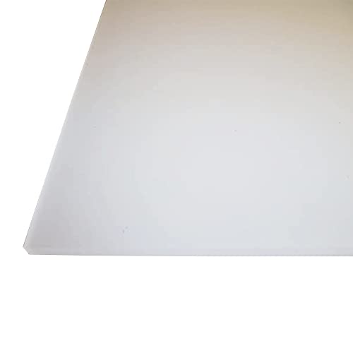 B&T Metall PMMA Acrylglas Opal Weiß glatt 2,0 mm stark Milchglas Lichtdurchlässigkeit 78% UV beständig beidseitig foliert im Zuschnitt Größe 50 x 90 cm (500 x 900 mm) von B&T Metall