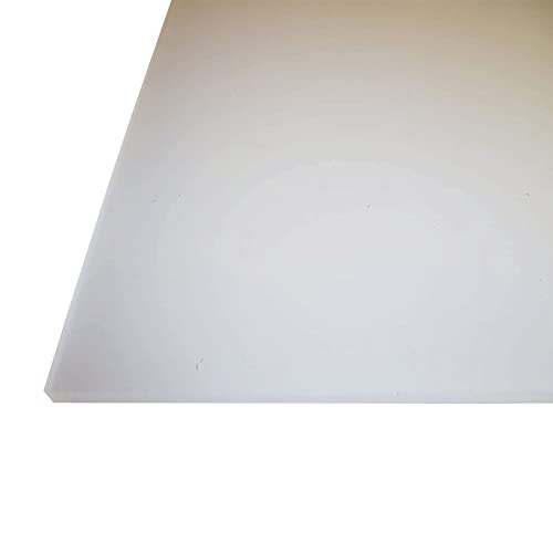 B&T Metall PMMA Acrylglas Opal Weiß glatt 4,0 mm stark Milchglas Lichtdurchlässigkeit 78% UV beständig beidseitig foliert im Zuschnitt Größe 50 x 90 cm (500 x 900 mm) von B&T Metall