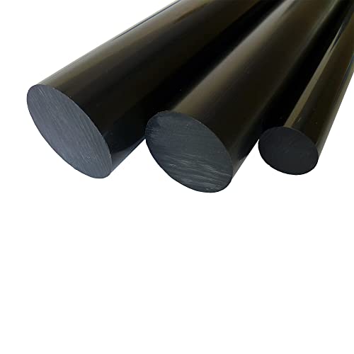 B&T Metall PVC schwarz Rundstab Ø 80 mm - Länge ca. 15 cm (150 mm +/- 5 mm) Außendurchmesser mit Plustoleranz von B&T Metall