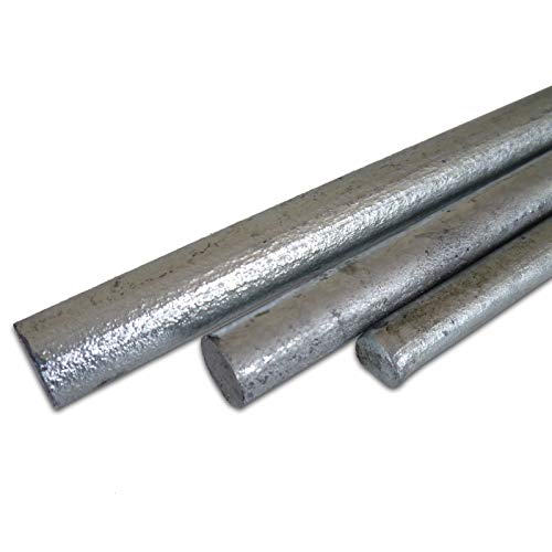 B&T Metall Rundstahl ST 37 VERZINKT Drm. Ø 20 mm gewalzt - Länge ca. 1,0 m (1000mm +0/-3 mm) von B&T Metall