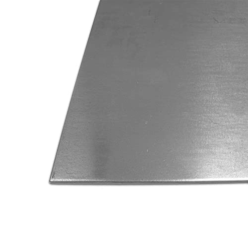 B&T Metall Stahl-Blech verzinkt St 1203 | 1,0 mm stark | Feinblech DX51 im Zuschnitt Größe 10 x 70 cm (100 x 700 mm) von B&T Metall