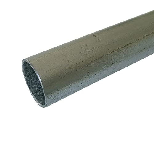 B&T Metall Stahl Rundrohr verzinkt, Ø 60,3 x 2,0 mm (2"), Länge ca. 1,0m | Konstruktionsrohr ST 37, feuerverzinkt, Hohl-Profil von B&T Metall