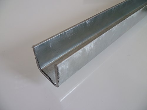 B&T Metall Stahl U-Profil VERZINKT 20 x20 x 1,5 mm gleichschenklig in Längen à 500 mm +/ -5 mm S235 (1.0038 ST37) Bordwandprofil Einfassprofil verzinkt von B&T Metall