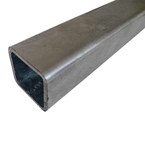B&T Metall Stahl Vierkantrohr VERZINKT 50 x 50 x 2 mm in Längen à 2000 mm +0/-3 mm Quadratrohr ST37 feuerverzinkt Hohlprofil Rohstahl von B&T Metall
