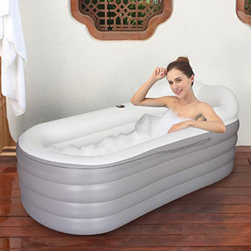 Aufblasbare Faltbare Badewanne für Erwachsene Die Dusche 168x76x68cm Badewanne faltbar für Eisbad Freistehende Badewanne für Erwachsene Heiß Spa mit Pumpe von B&Y