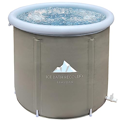 Tragbare Eisbadewanne Cold Plunge Tub für Sportler Aufblasbare Badewanne Erwachsene Outdoor Cold Tub Faltbare Eisfass Ice Plunge Tub Zusammenklappbare Eis Einweichen Badewanne Freistehende Badewanne von B&Y