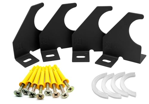 B&Z - Design-Heizkörper-Wandhalterung Vertikale Säule Einarmig Anthrazit 65mm von B & Z