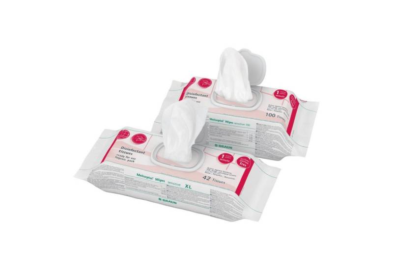B. Braun Feuchttücherbox B. Braun Meliseptol® Wipes sensitive Desinfektionstücher – 100 Tücher von B. Braun