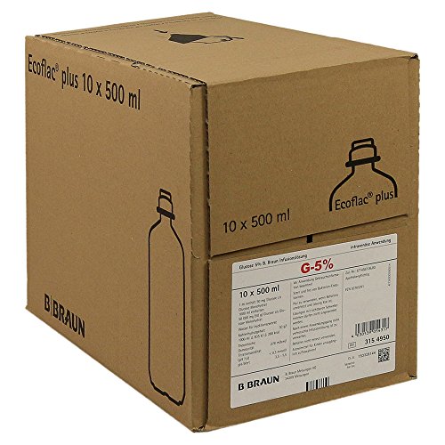 Glucose-Lösung 5%, 10-er pack (10X500ml) von B. Braun