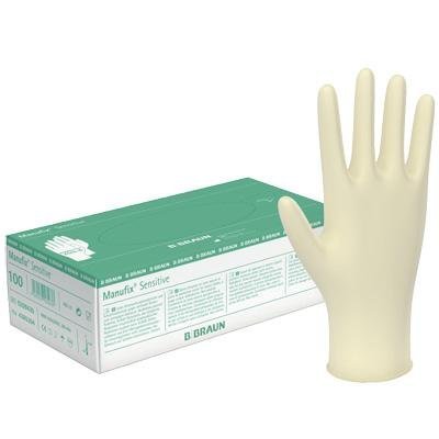 Manufix sensitive Latexhandschuhe Größe S (6-7), puderfrei von B. Braun