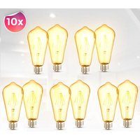 B.k.licht - 5x 2er-Set led Leuchtmittel Vintage Filament Industrie Lampe E27 Retro Glühbirne ST64 4W von B.K.LICHT