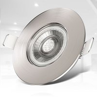 B.k.licht - 6x led Einbauspots dimmbar Badlampe IP44 Einbau-Leuchte 5W Spot Strahler flach - 50 von B.K.LICHT