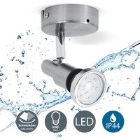 Badlampe led Deckenstrahler IP44 Badezimmer GU10 1er Decken-Spot Wand-Leuchte 5W - 50 von B.K.LICHT