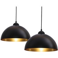 Design Leuchten Retro-Lampen Industrial Vintage E27 schwarz-matt: Pendelleuchte - 10 von B.K.LICHT
