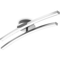 Led Design Deckenleuchte Wohnzimmer modern Deckenlampe Aluoptik schwenkbar 12W - 50 von B.K.LICHT