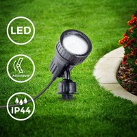 B.k.licht - led Garten-Strahler GU10 Erd-Spieß IP44 Wandspot Außen-Leuchte Lampe Terrasse 3W - 10 von B.K.LICHT