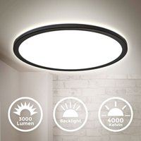 Led Panel Deckenleuchte 22W ultraflach indirekt Deckenlampe Wohnzimmer Ø42cm - 10 von B.K.LICHT